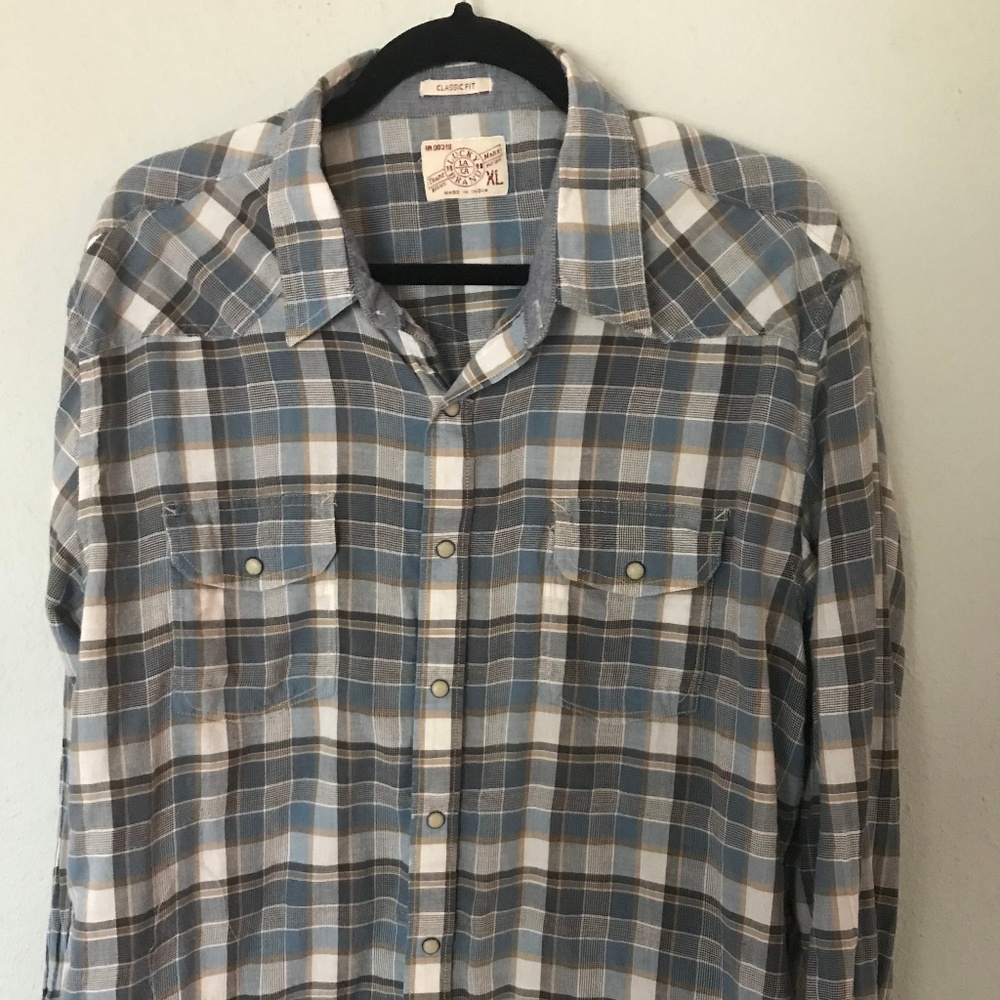 Lucky Brand Classic Fit Pearl Snap Western Shirt